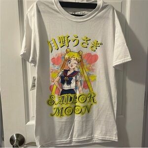 Sailor Moon White Graphic T-Shirt